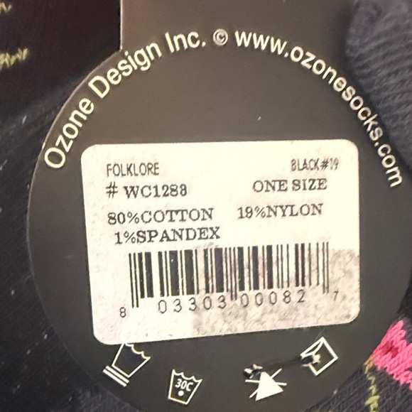 Ozone Women’s Colorful Floral Patterned Women's Socks - Picture 7 of 8